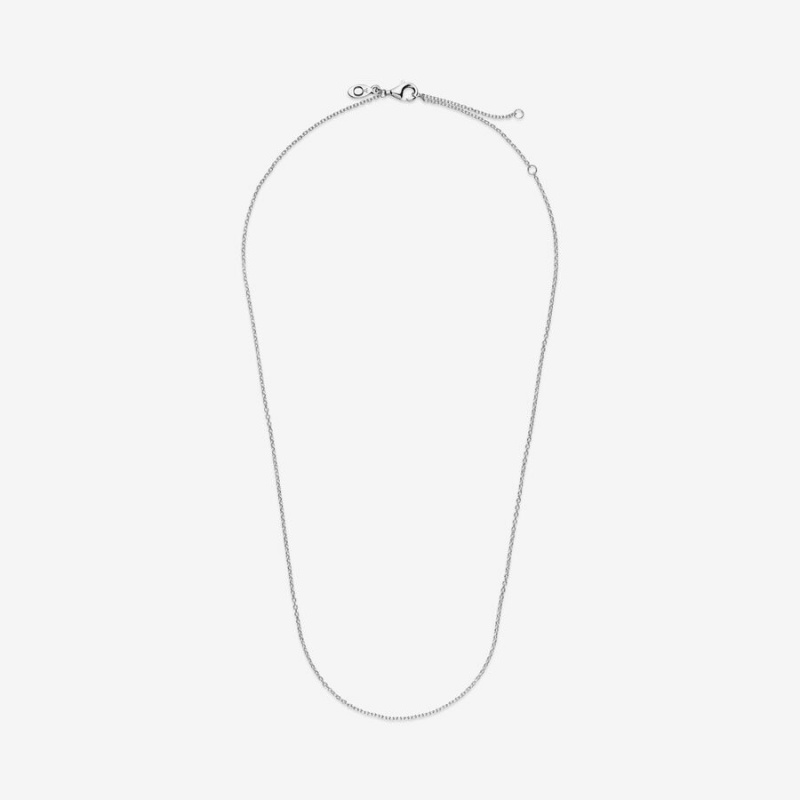 Pandora Classic Cable Chain Necklace Sterling Silver | 384ORULAJ