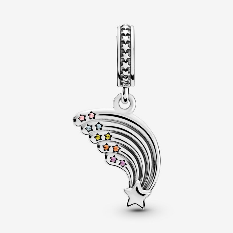 Pandora Colourful Rainbow Dangle Charm Sterling Silver | 741VWEGUY