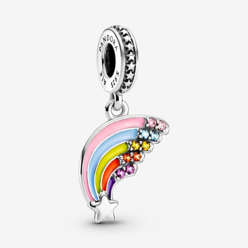 Pandora Colourful Rainbow Dangle Charm Sterling Silver | 741VWEGUY