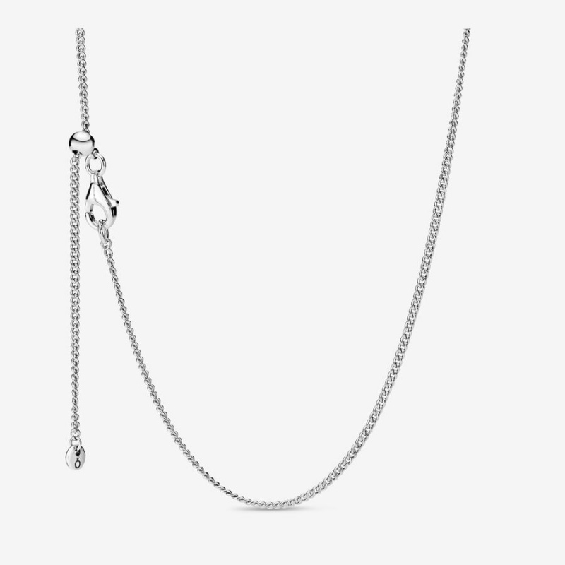 Pandora Curb Chain Necklace Sterling Silver | 916UOSPHM