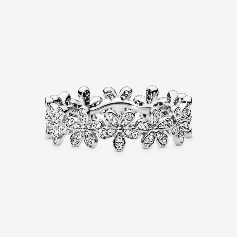 Pandora Daisy Flower Ring Sterling Silver | 953YZPFGJ