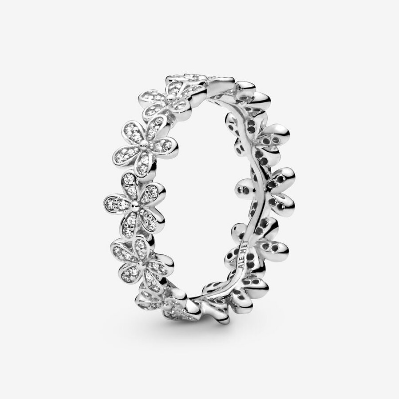 Pandora Daisy Flower Ring Sterling Silver | 953YZPFGJ