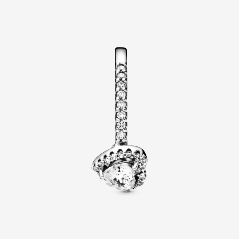 Pandora Elevated Heart Ring Sterling Silver | 463FWIRMY