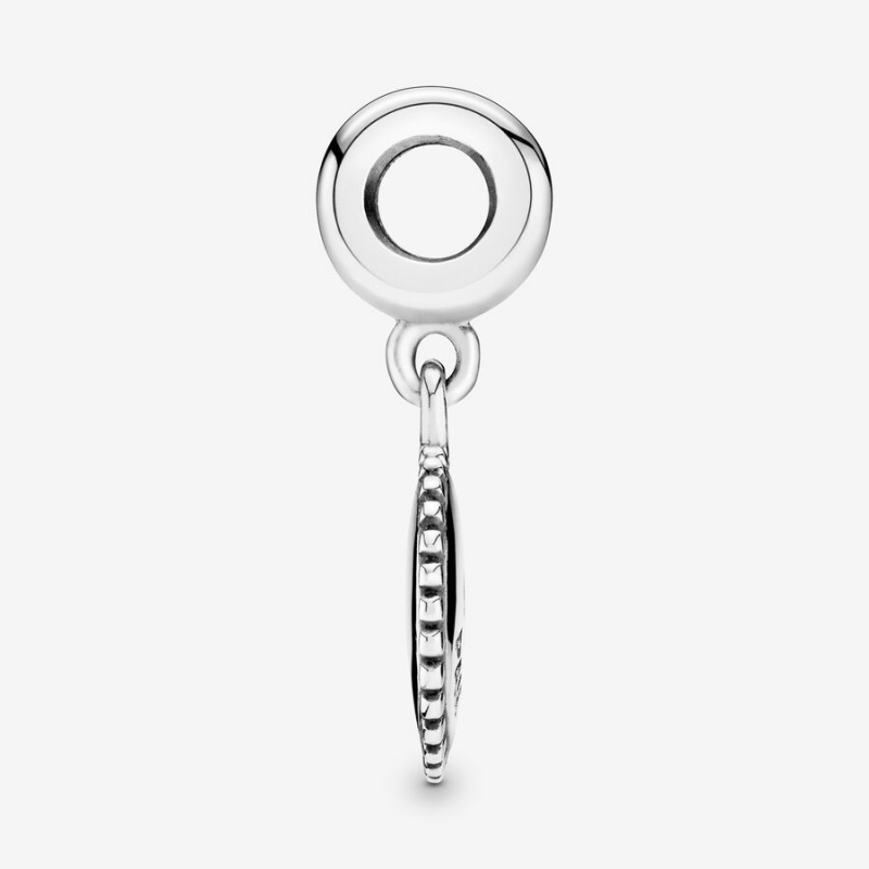 Pandora Engravable Icon Dangle Charm Sterling Silver | 598BKJOTN