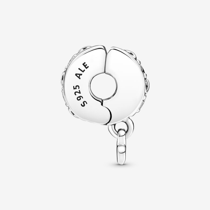 Pandora Family Always Pavé Clip Charm Sterling Silver | 630DXINEY