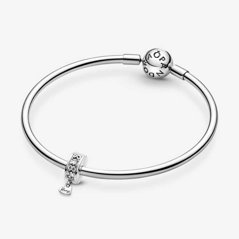 Pandora Family Always Pavé Clip Charm Sterling Silver | 630DXINEY