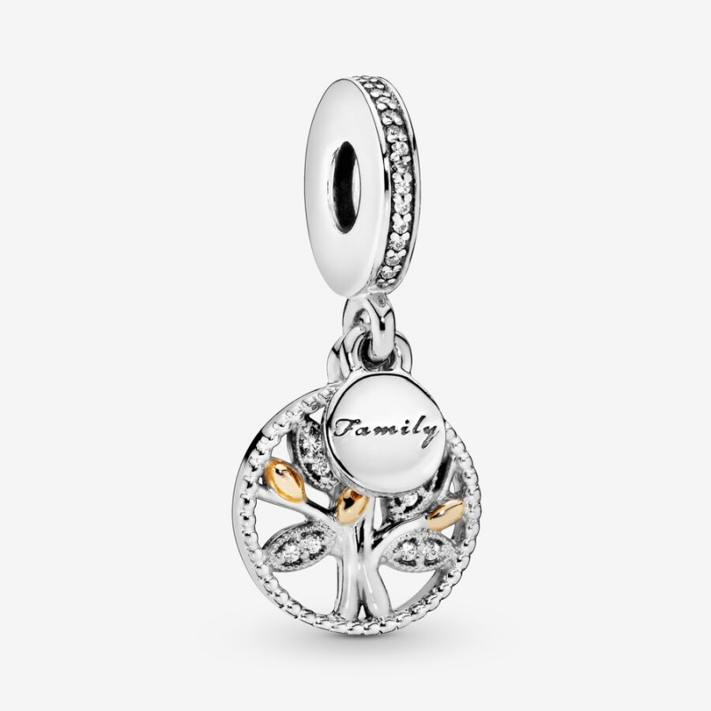 Pandora Family Means Everything Golden Keychain Set | 762KDZFQU