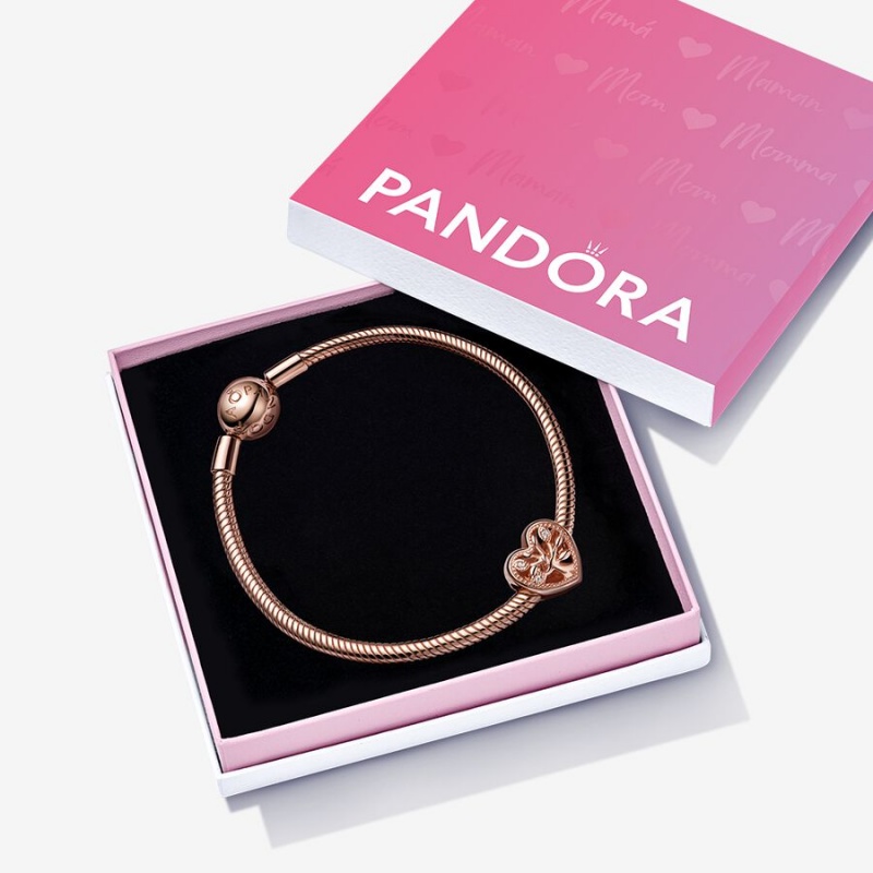 Pandora Family Tree Heart Bracelet Gift Set | 267UJFVAW