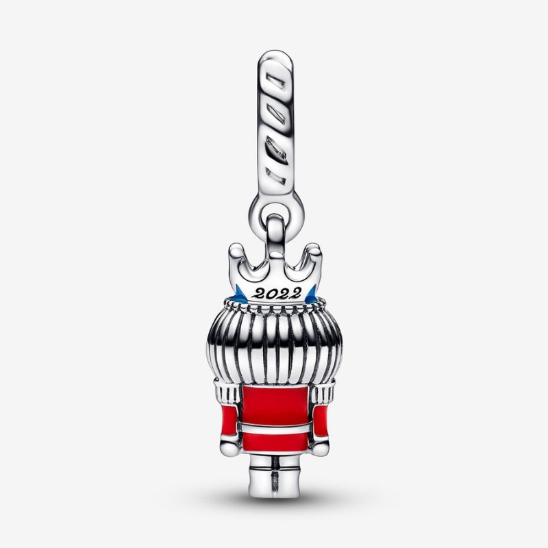 Pandora Festive Nutcracker 2022 Dangle Charm Sterling Silver | 849VWMZDT