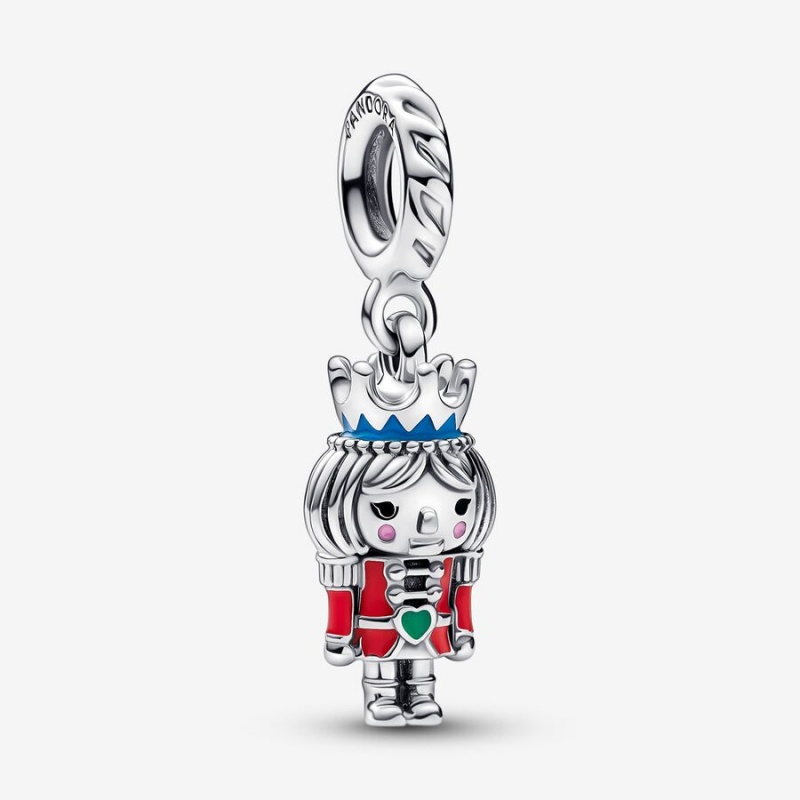 Pandora Festive Nutcracker 2022 Dangle Charm Sterling Silver | 849VWMZDT