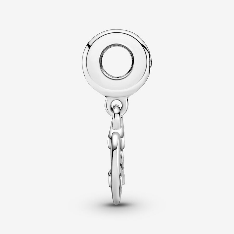 Pandora Friends Forever Heart Dangle Charm Sterling Silver | 713LQZKOX