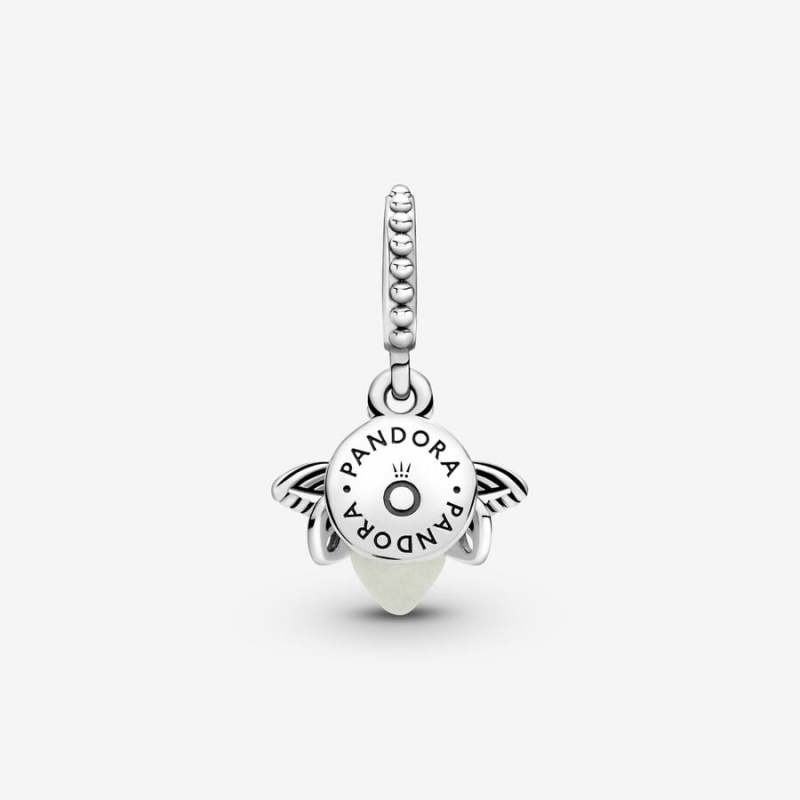 Pandora Glow-in-the-dark Firefly Dangle Charm Sterling Silver | 671AEUMPF