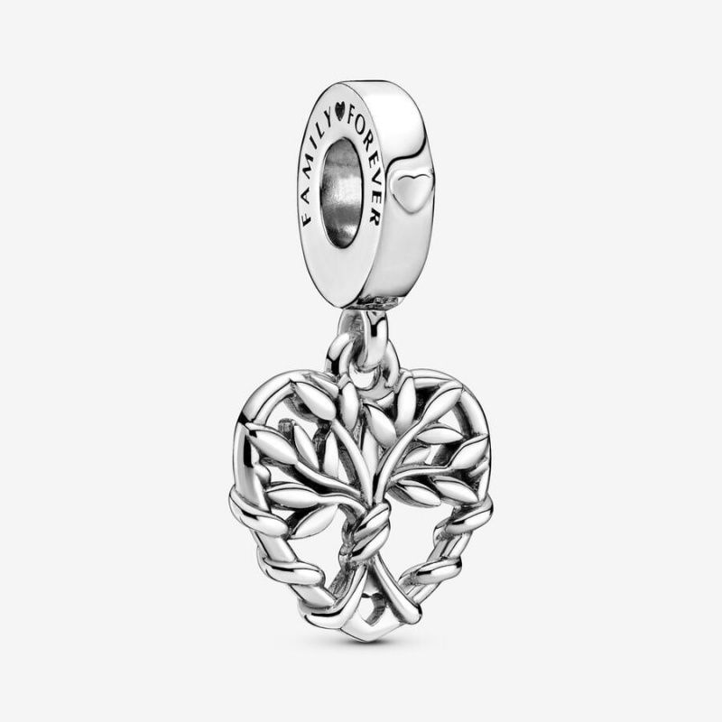 Pandora Heart Family Tree Dangle Charm Sterling Silver | 930RIVGDB