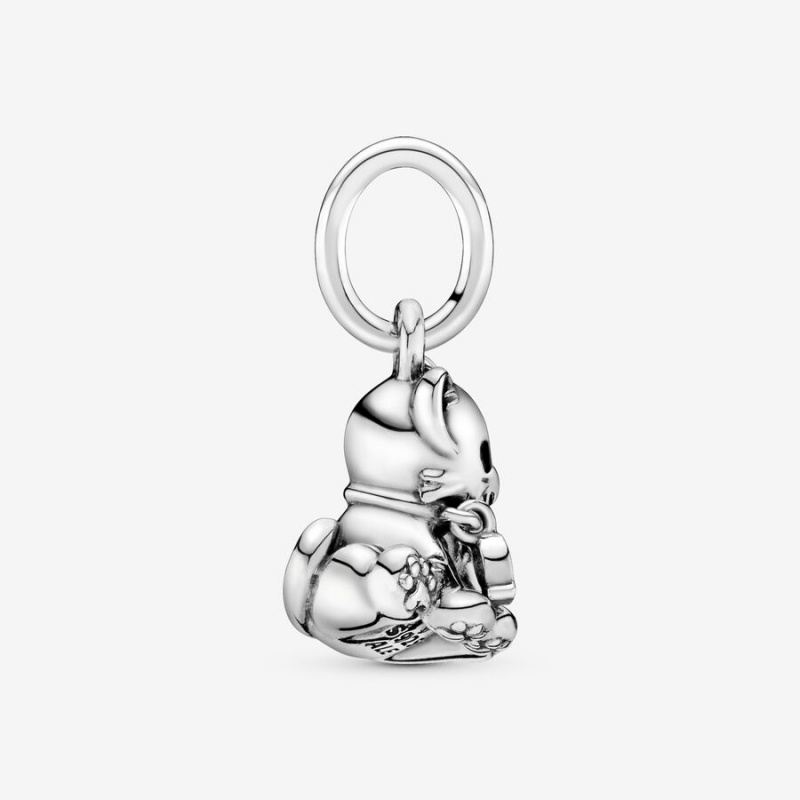 Pandora Kitty-Cat Dangle Charm Cat Charms | 203BKXQWM