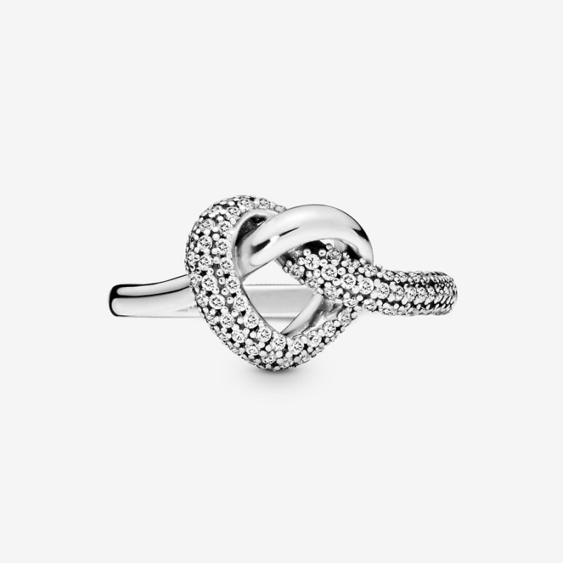 Pandora Knotted Heart Ring Romantic Jewelry | 037DXAPBV