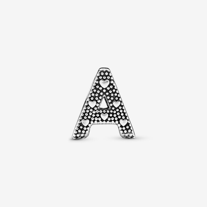 Pandora Letter A Alphabet Charm Sterling Silver | 962BICPYE