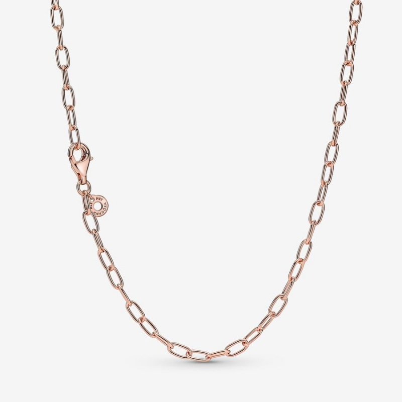 Pandora Link Chain Necklace Rose Gold Plated | 815XMEFWU