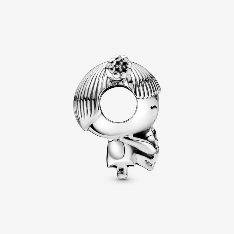 Pandora Little Girl Charm Silver Charms | 826AZKOXS