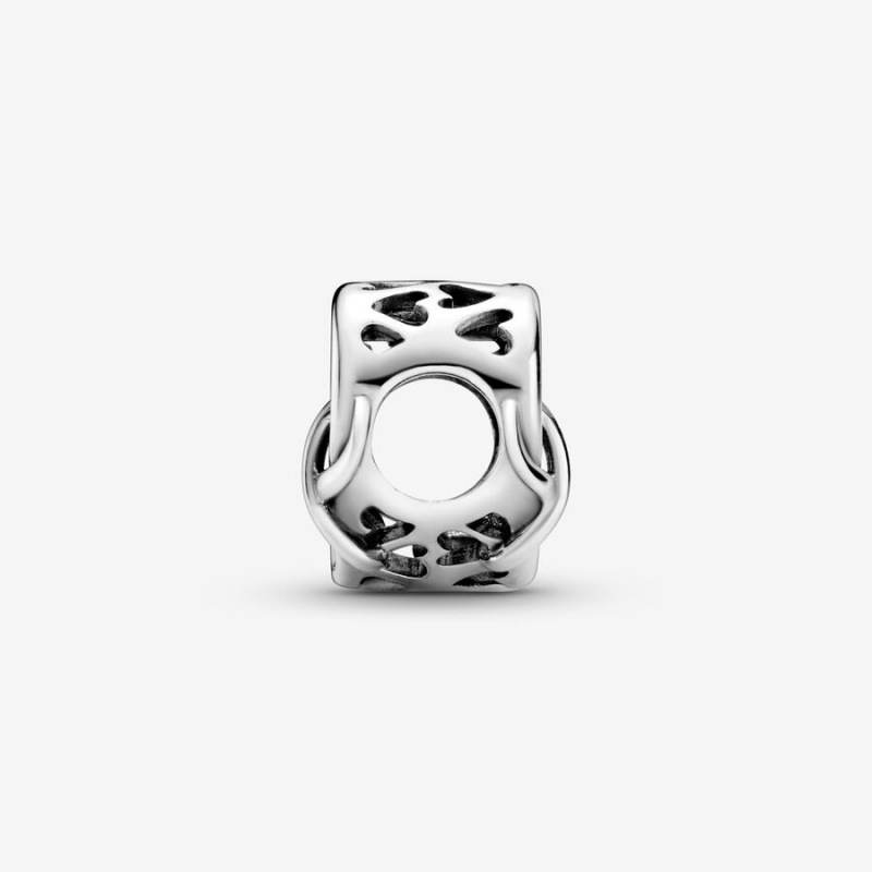 Pandora Love You Mum Infinity Heart Charm Sterling Silver | 758DAHGEN