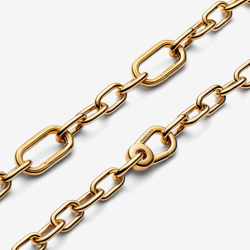 Pandora ME Link Chain Bracelet Gold Plated | 813GXRPHL