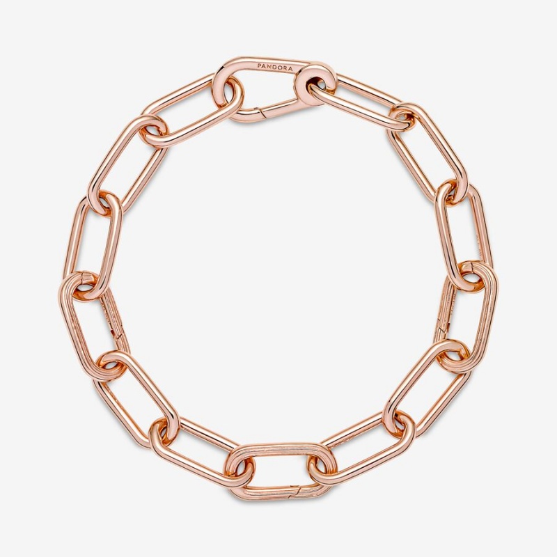 Pandora ME Link Chain Bracelet Rose Gold Plated | 864VBILFM