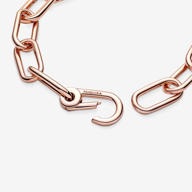 Pandora ME Link Chain Bracelet Rose Gold Plated | 864VBILFM