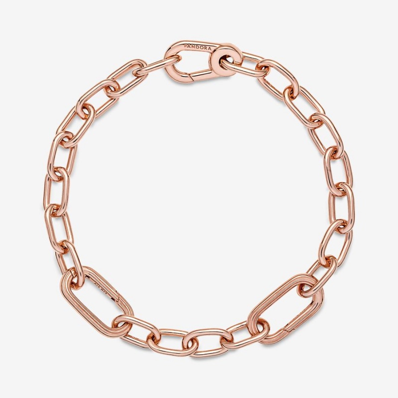 Pandora ME Link Chain Bracelet Rose Gold Plated | 024RDPTXY