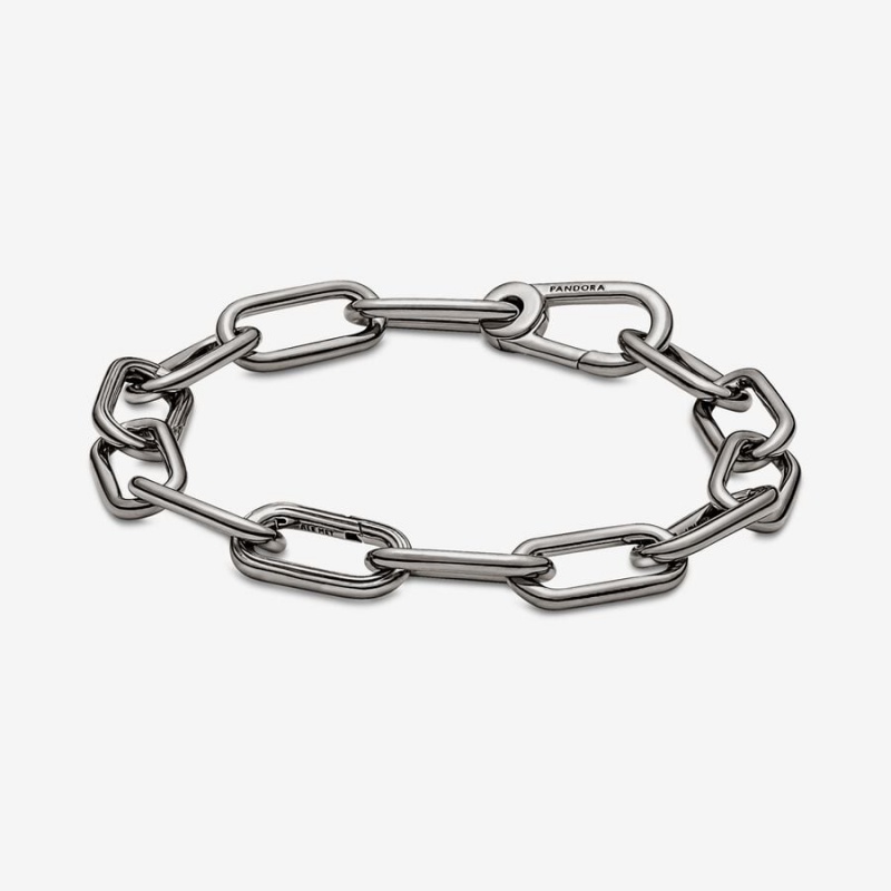 Pandora ME Link Chain Bracelet Ruthenium Plated | 563HJXISE