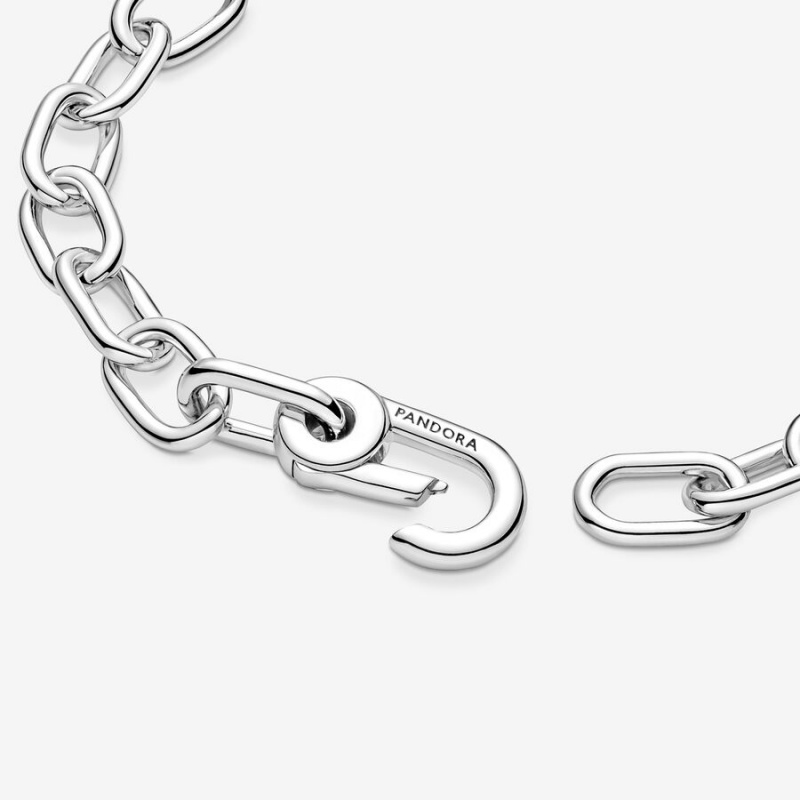 Pandora ME Link Chain Bracelet Sterling Silver | 436FEVROY