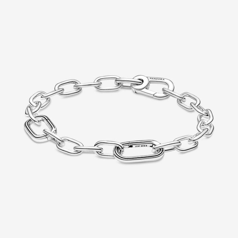 Pandora ME Link Chain Bracelet Sterling Silver | 436FEVROY