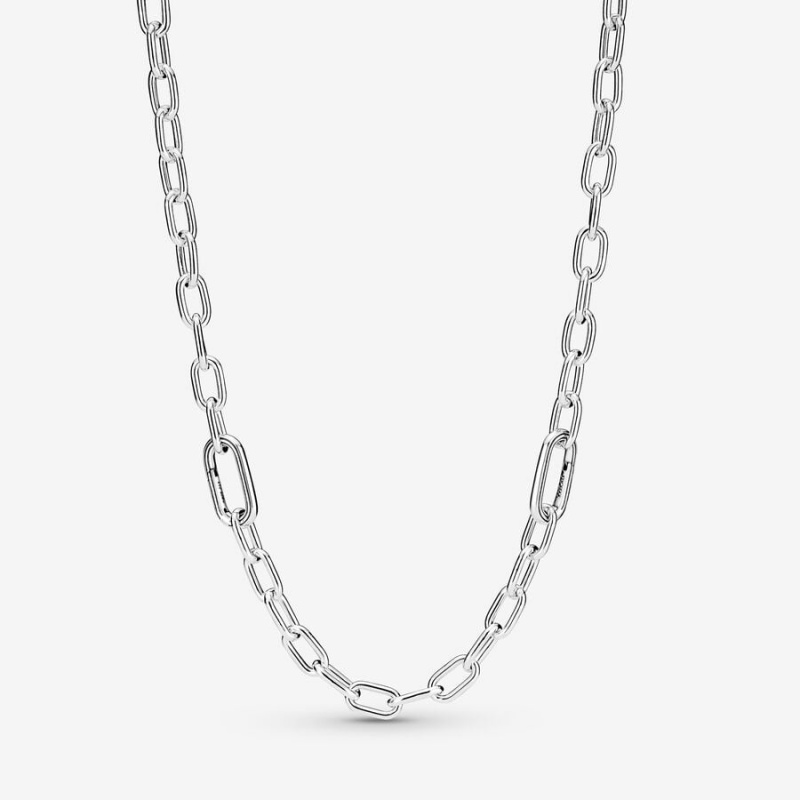 Pandora ME Link Chain Necklace Sterling Silver | 082TEVZPX