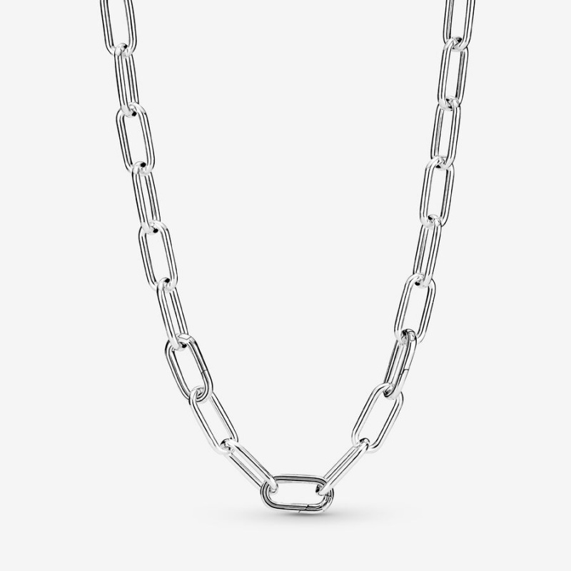 Pandora ME Link Chain Necklace Sterling Silver | 386JYDWMQ