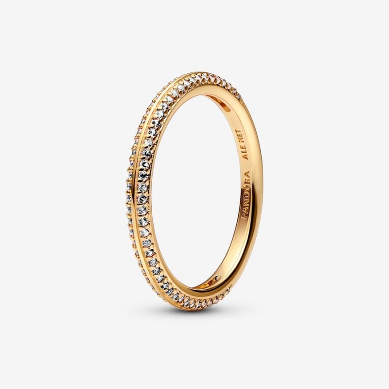 Pandora ME Pavé Ring Gold Plated | 762ZPFEAH