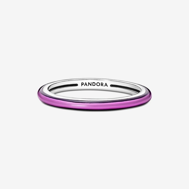 Pandora ME Shocking Purple Ring Sterling Silver | 493KFQCMB