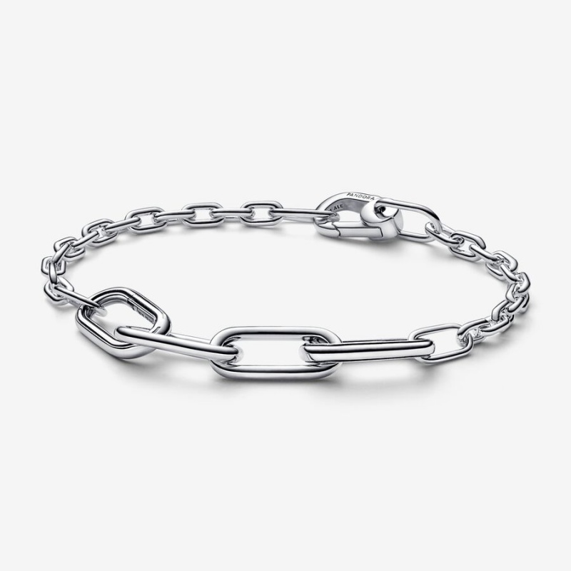 Pandora ME Slim Link Chain Bracelet Sterling Silver | 390VGJHRN