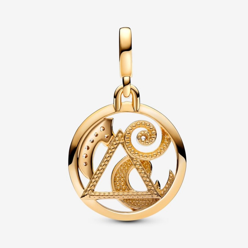 Pandora ME The Elements Medallion Gold Plated | 256XHKGUL