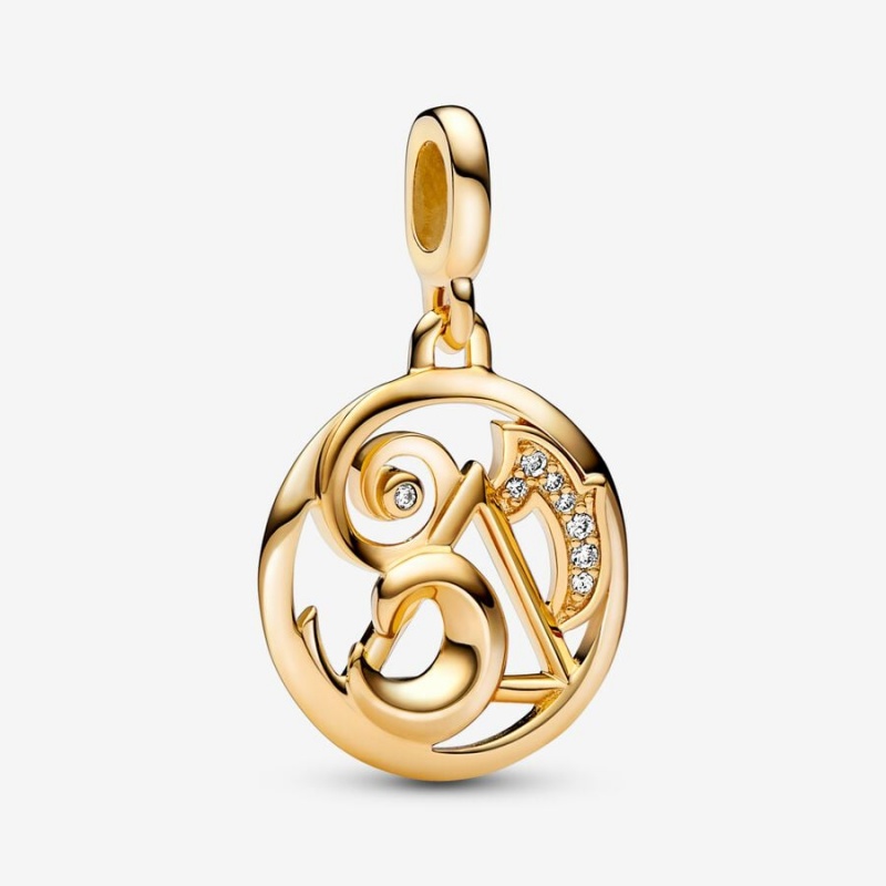 Pandora ME The Elements Medallion Gold Plated | 256XHKGUL