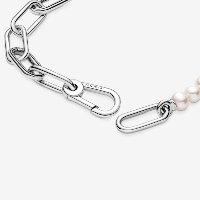 Pandora ME Treated Freshwater Cultured Pearl Bracelet Sterling Silver | 326PCBVQS