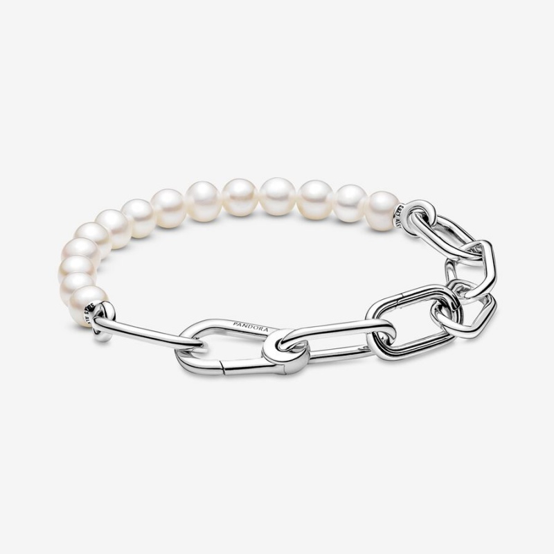 Pandora ME Treated Freshwater Cultured Pearl Bracelet Sterling Silver | 326PCBVQS