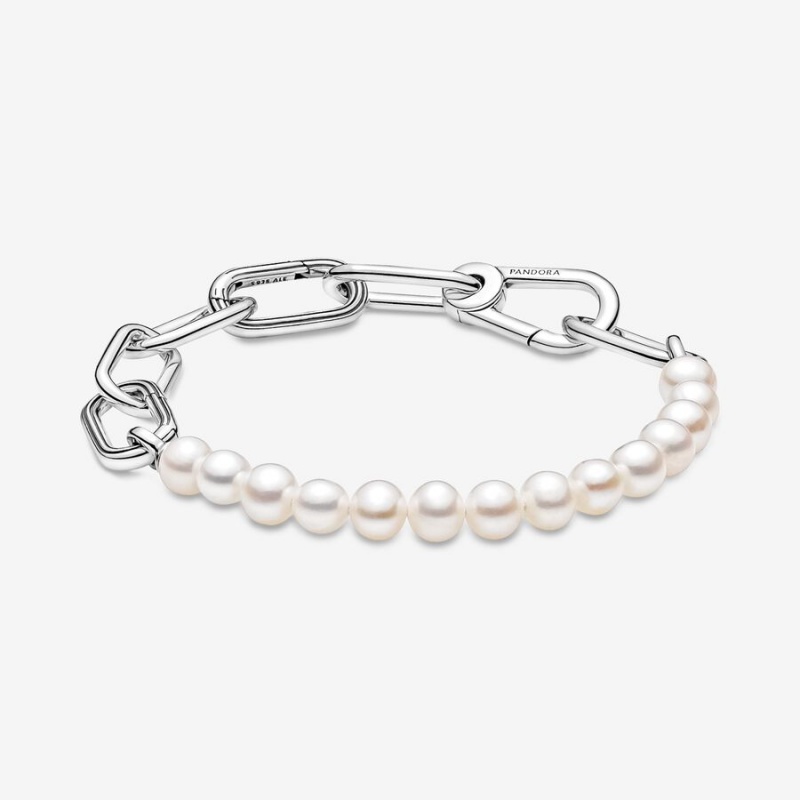 Pandora ME Treated Freshwater Cultured Pearl Bracelet Sterling Silver | 326PCBVQS