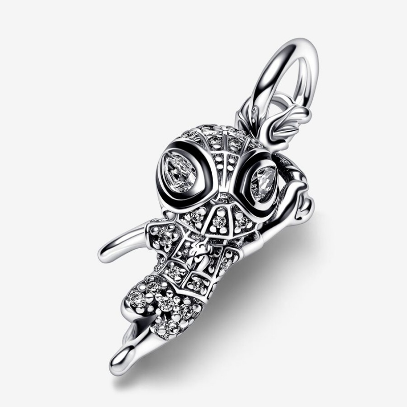 Pandora Marvel Spider-Man Pavé Pendant Sterling Silver | 847NGCYBU