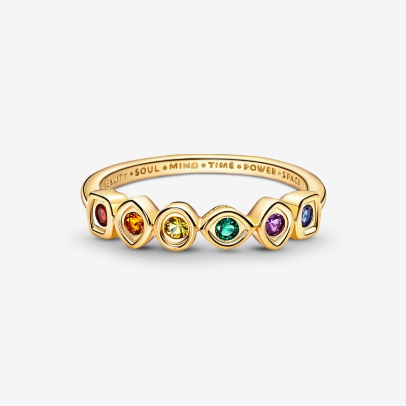 Pandora Marvel The Avengers Infinity Stones Ring Gold Plated | 192GMRJQT