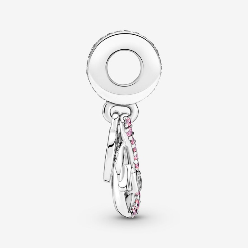 Pandora Mom Infinity Pavé Double Dangle Charm Sterling Silver | 173ACUYKX