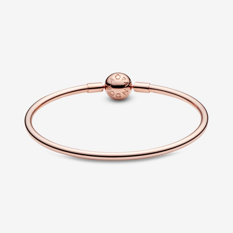 Pandora Moments Bangle Rose Gold Plated | 971ADYMQB