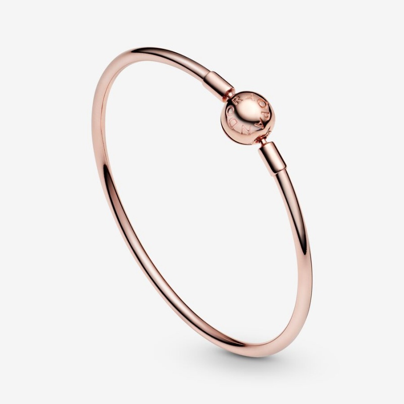 Pandora Moments Bangle Rose Gold Plated | 971ADYMQB