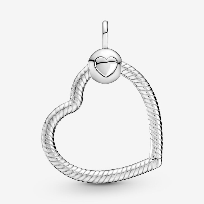 Pandora Moments Heart Charm Pendant Sterling Silver | 185ZEQNWJ