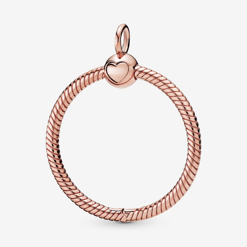 Pandora Moments Medium O Pendant - FINAL SALE Rose Gold Plated | 673UTPEXJ