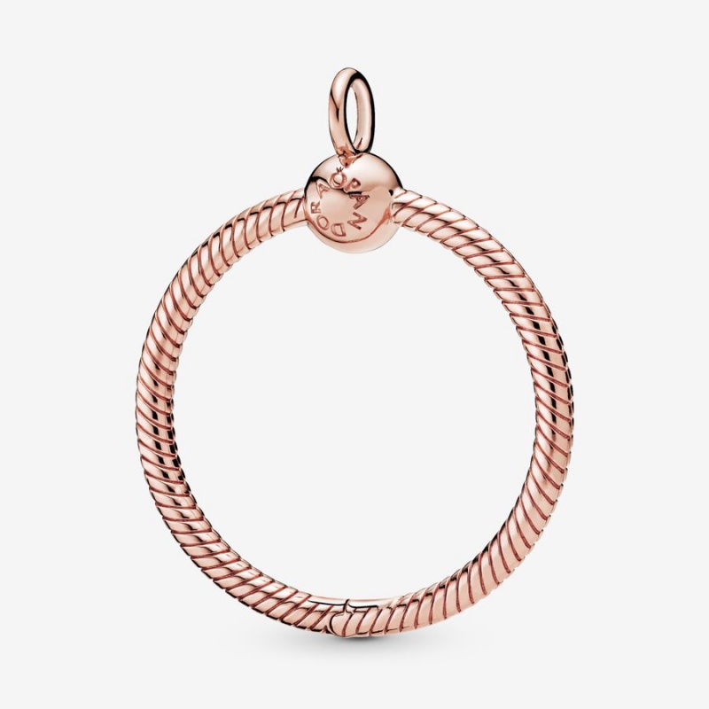 Pandora Moments Medium O Pendant - FINAL SALE Rose Gold Plated | 673UTPEXJ