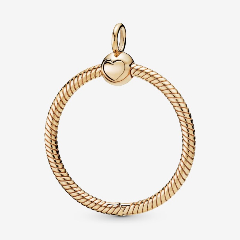 Pandora Moments Medium O Pendant - FINAL SALE Gold Plated | 198QMLOGD