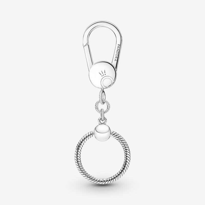 Pandora Moments Small Bag Charm Holder Sterling Silver | 035YWKIOU